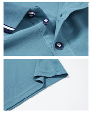 Nouveaux hommes polos brodés été à manches courtes chemise de luxe haut décontracté revers T-shirt respirant léger T-shirt Homme