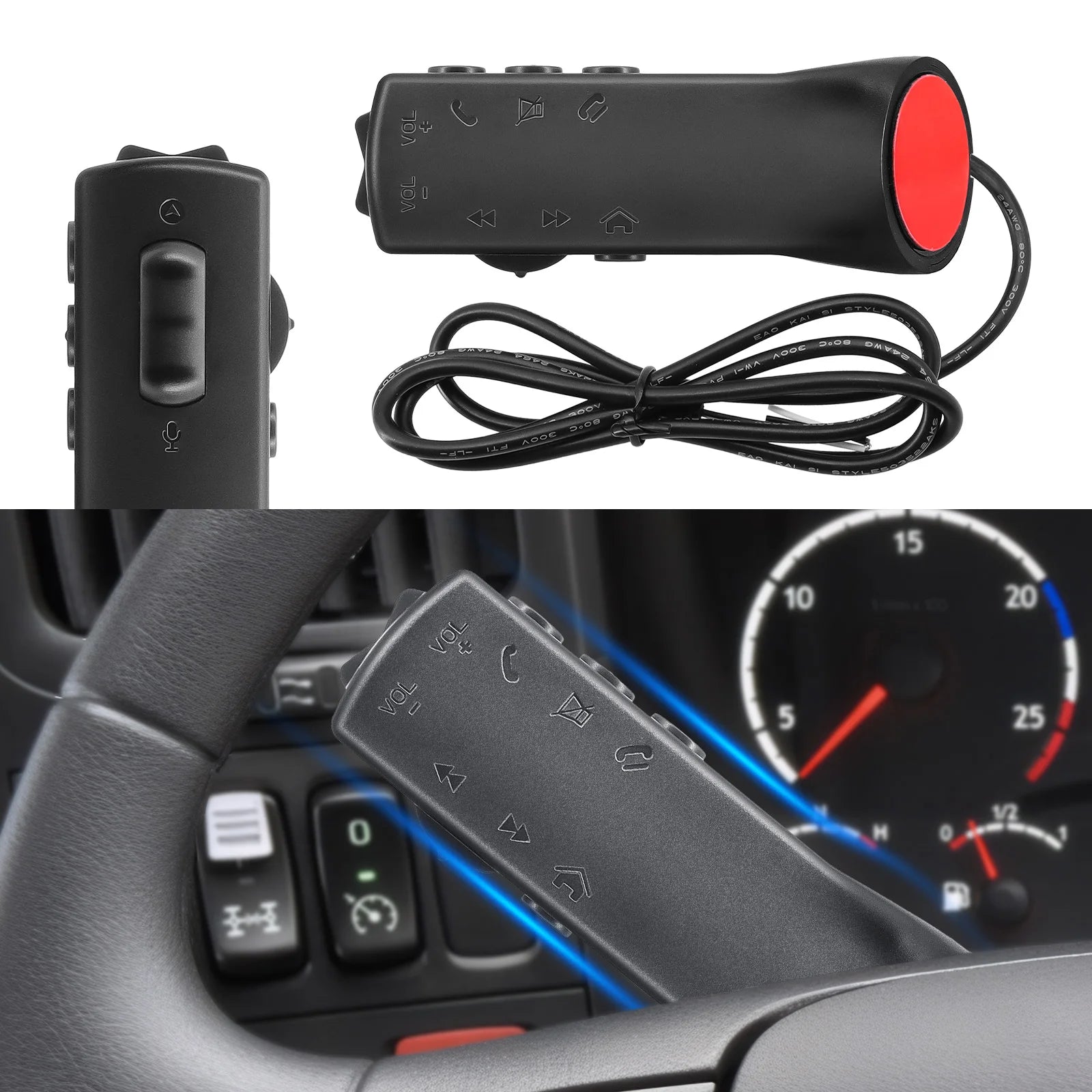 10 touches de contrôle automatique, boutons de volant de voiture multifonctionnels, télécommande Audio de voiture, Navigation GPS, DVD Android