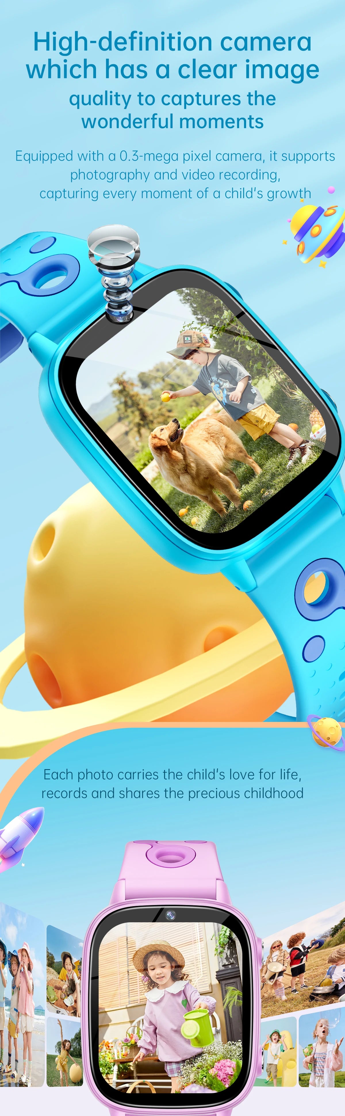 2025 nouveaux enfants jouet jeu montre HD écran tactile caméra 26 jeux surveillance du sommeil réveil calculatrice cadeau d'anniversaire garçon fille