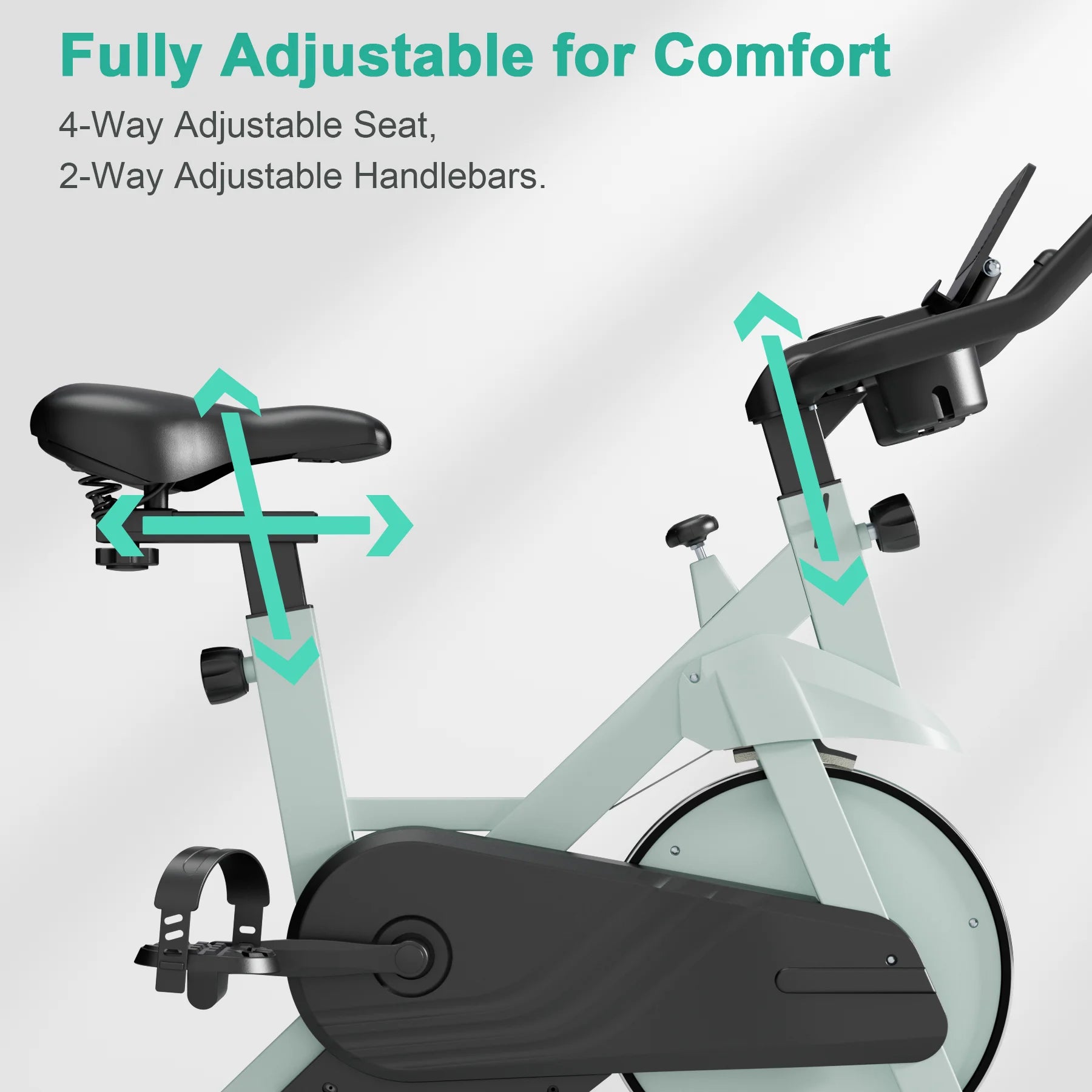 Superun Exercise Bike, 32-Level Magnetic Resistance Stationary Bike for Home, Low Noise Home Training Bike