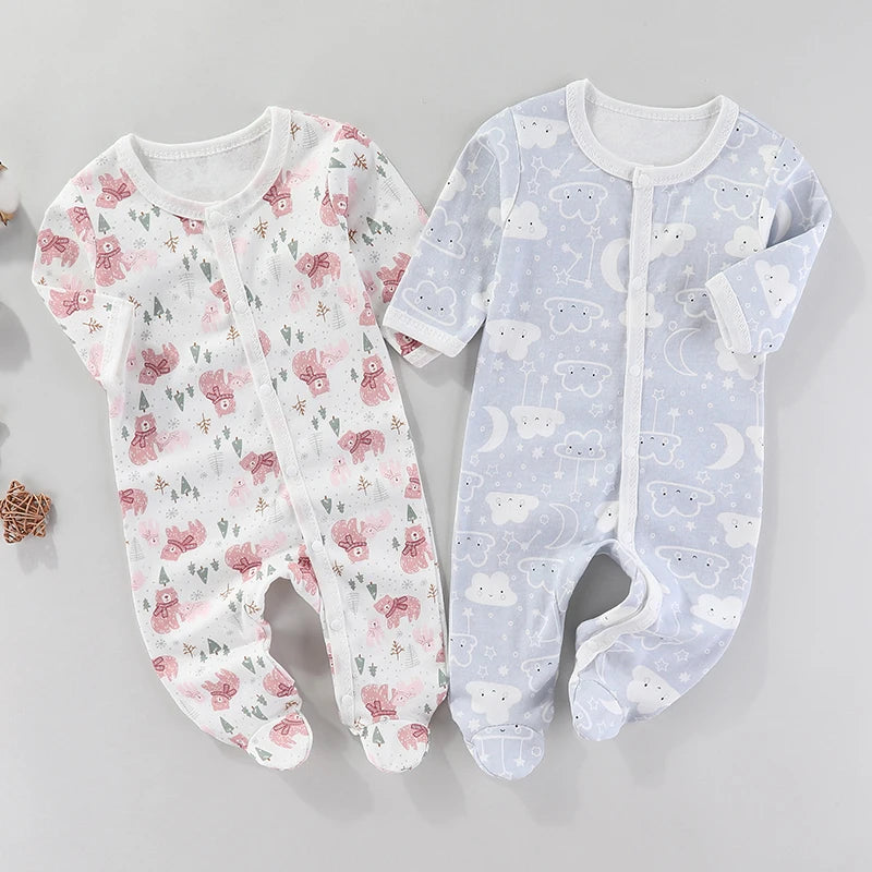 Vêtements pour nouveau-né, nouvelle collection automne hiver, body pour bébé fille, barboteuse d'été, combinaison douce pour garçons, vêtements pour enfants de 0 à 9 mois