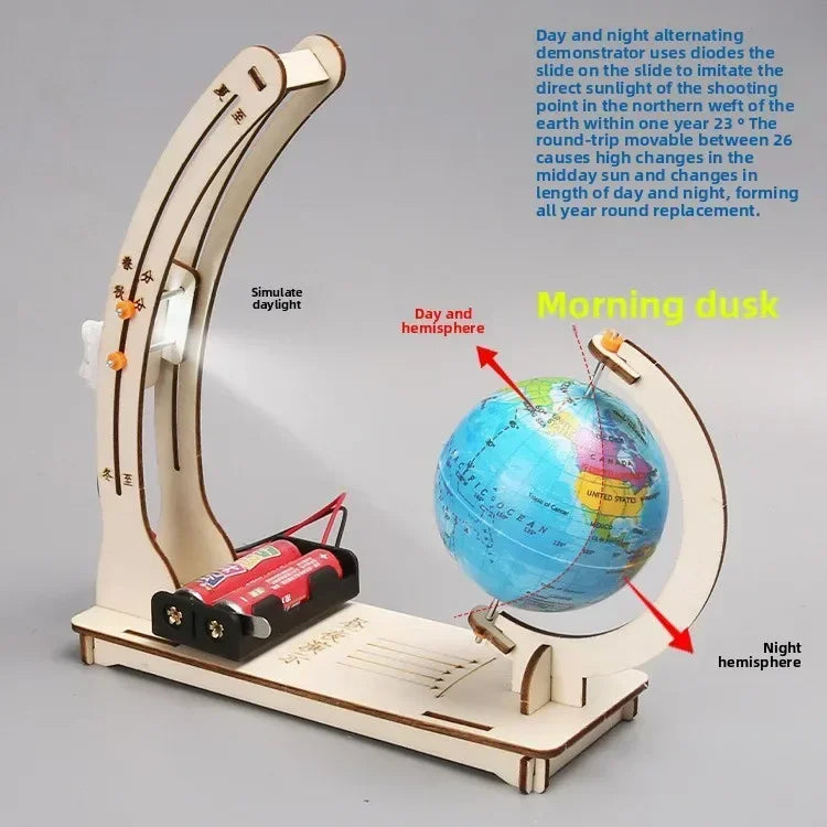 Jouets scientifiques pour enfants, Globe d'aménagement de jour et de nuit, outils pédagogiques amusants, jouets éducatifs, Kit d'apprentissage de la physique technologique, jouets