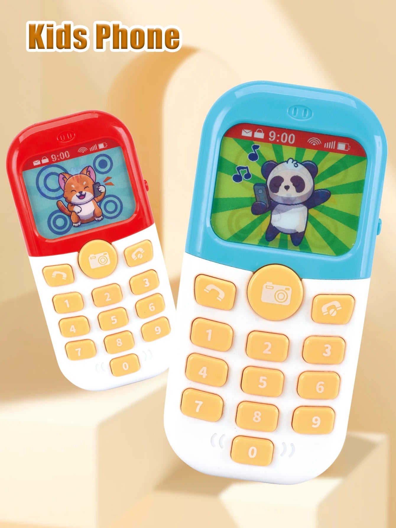 Smartphone toys, baby phone with music and light-up sounds, simulated interaction, makes phone calls, children's gifts, battery not included