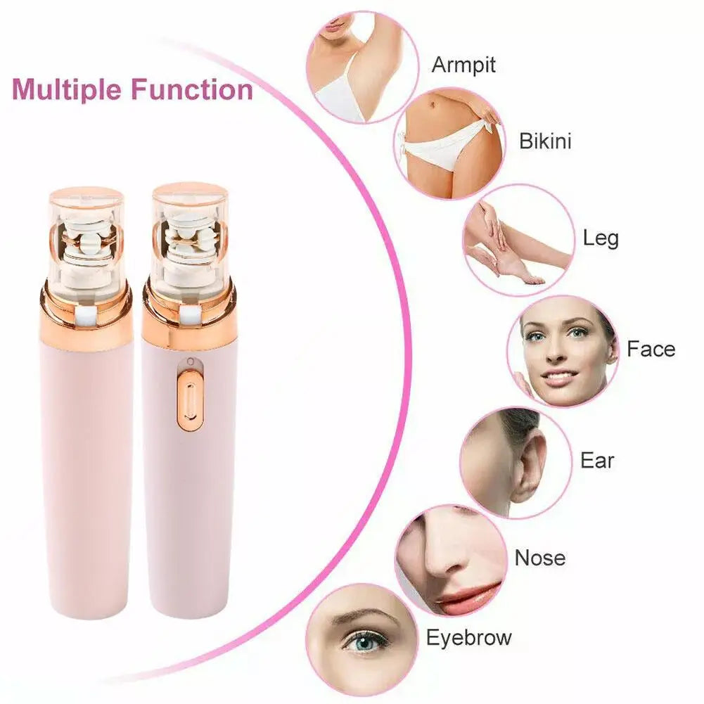 Tondeuse à sourcils électrique, mini épilateur portable, rasoir, rouge à lèvres, outil de forme de cheveux, visage indolore, D1G7, 1 pièce