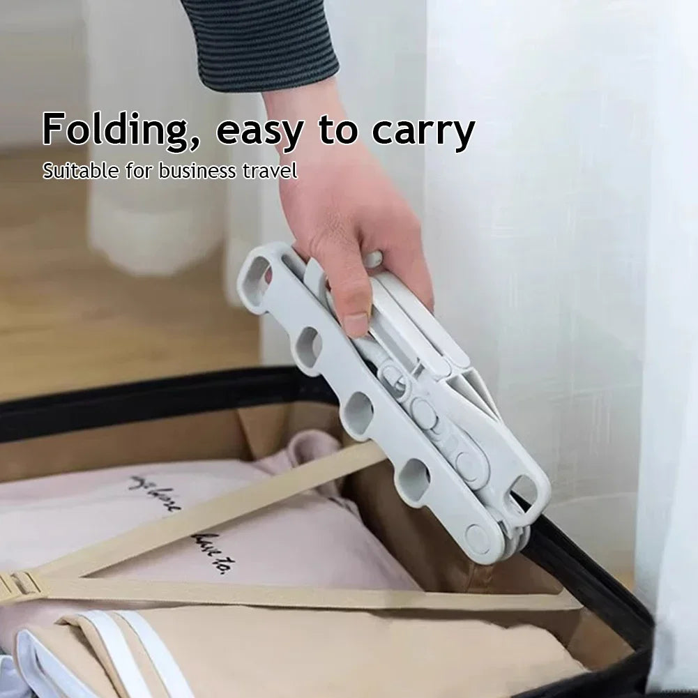 Cintre à vêtements Portable à 5 trous, support de séchage de voyage pliable pour hôtel Camping sac à dos
