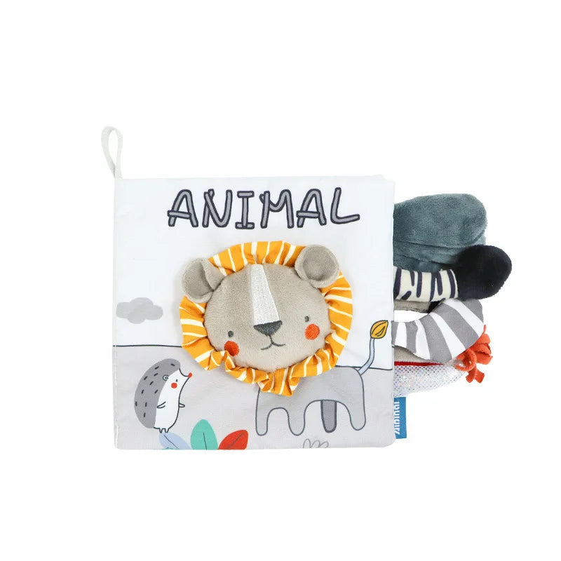 Poussette d'apprentissage mentaires oriel Montessori pour bébés et tout-petits, jouets de nettoyage doux, drapeau tactile 3D, livre de gril pour les abonnés élevés, cadeaux pour nourrissons et tout-petits