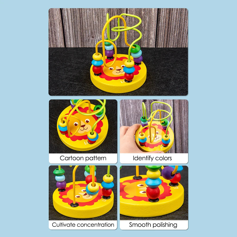 Jouets pour bébé Montessori 9 en 1, ensemble musical en bois: hochet Xylophone, cloche de tambour, puzzle 3D, cadeaux d'apprentissage sensoriel pour 0-12 mois 1-3