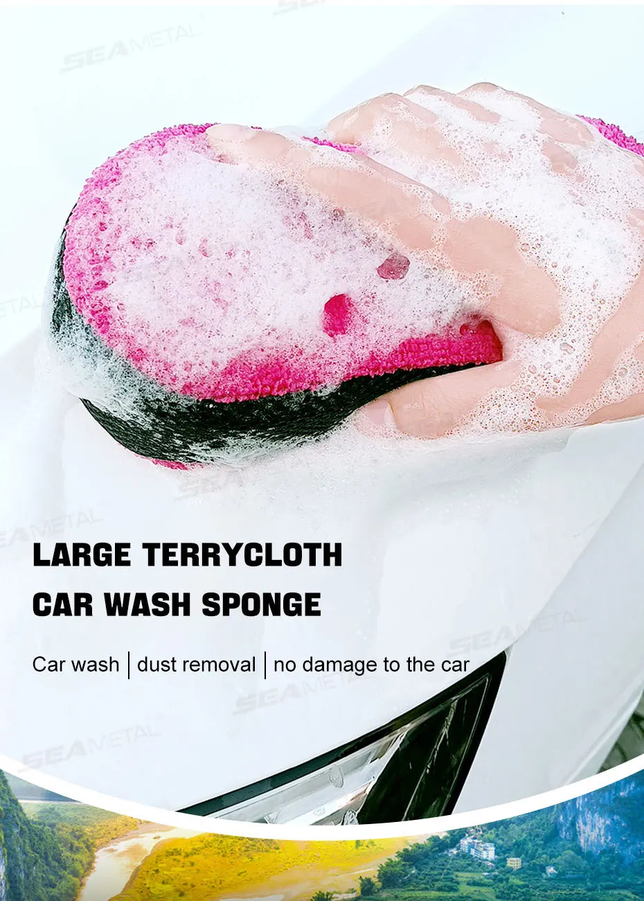 SEAMETAL éponge de lavage de voiture haute densité grande éponge de nettoyage à haute Absorption d'eau voiture détaillant polissage soin éponge de lavage