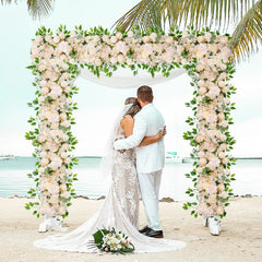 100cm bricolage fleur de mariage décoration murale Arrangement fournitures pivoines en soie Rose artificielle rangée florale décor mer arc toile de fond
