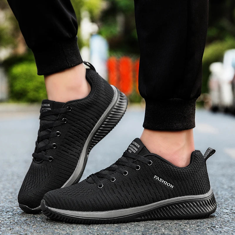 Men's Lightweight Running Shoes, Classic Mesh Walking Shoes, Breathable Casual Shoes, Men's Fashion Moccasin Sneakers