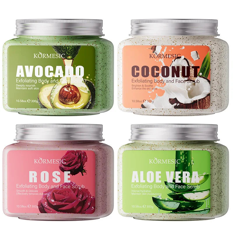 KORMESIC – gommage du visage à l'avocat, crème pour le corps, Lotion hydratante, nettoyage en profondeur, Anti-rides, exfoliant, soins pour la peau