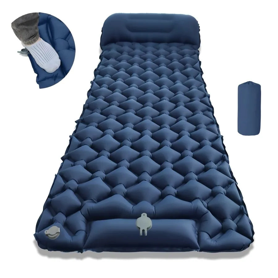 Nouveau matelas gonflable simple - Connectable, léger et portable pour le camping, les voyages, l'usage domestique - Expédition rapide!