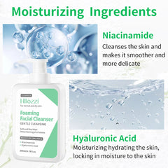 Nettoyant pour le visage pour hommes, peau hydratante, rafraîchissante et propre, produits de soins de la peau d'été, contrôle de l'huile, élimination des points noirs