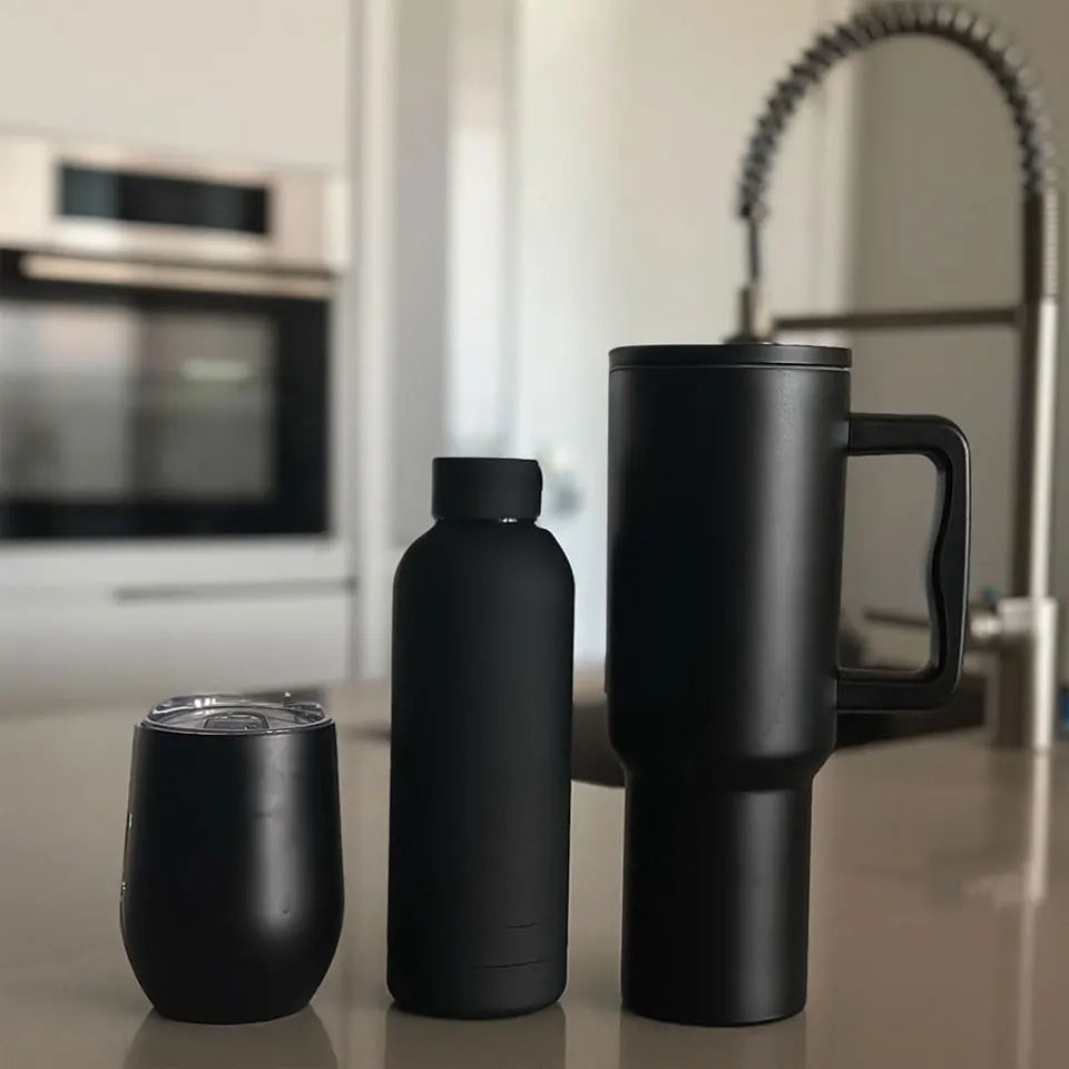 Bouteille Thermos en acier inoxydable, bouteille d'eau thermique, tasse à café, gobelet isolé sous vide, peinture en caoutchouc, bouilloire de sport