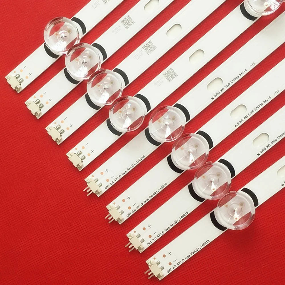 LED backlight strip for 47-inch Innotek DRT 3.0 TVs (models 47LB650v, 47LB6300, 47GB6500, 47LB652V, LC470DUH, 47LB5610, 47LB565V, 47LB561V)