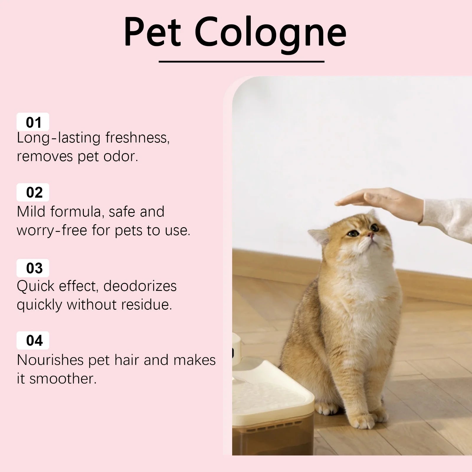 Spray désodorisant pour chien, élimination des odeurs, désodorisant naturel, parfum de Cologne longue durée pour chiens et chats, contrôle des odeurs, produit de nettoyage