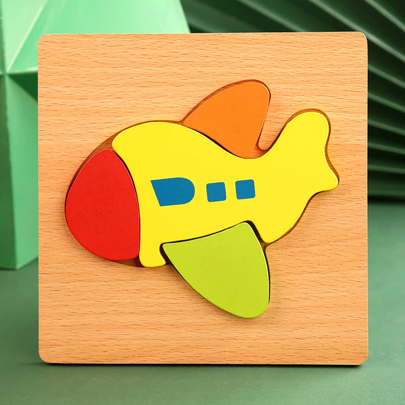 Puzzles en bois Montessori pour enfants, jouets Montessori pour tout-petits de 2 3 4 5 ans, Puzzle 3D, jouet éducatif dinosaure