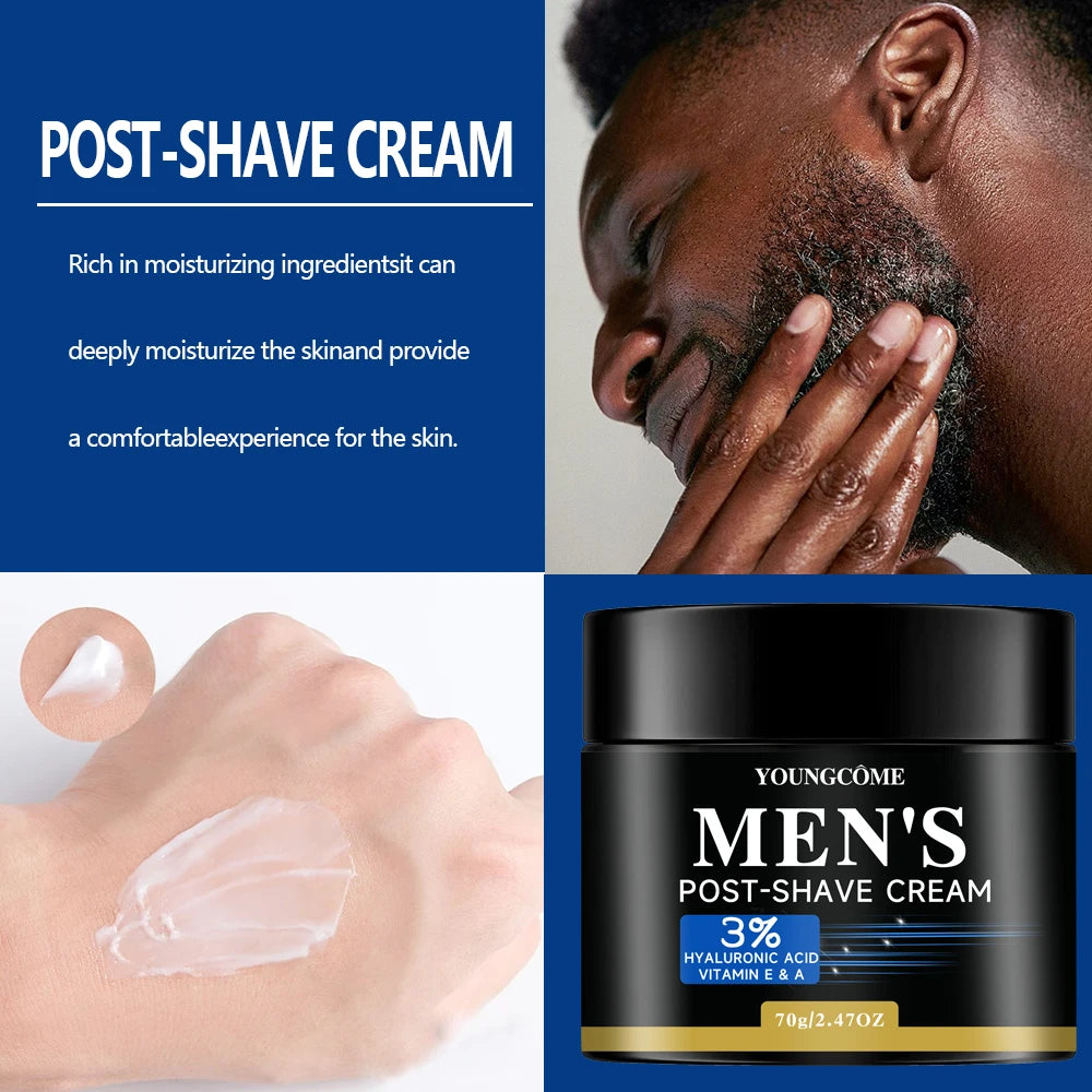 YOUNGCÃME Après-rasage pour hommes Baume, calme et apaise la peau endommagée, les rougeurs, les brûlures de rasoir et autres irritations de rasage 1,41/2. Fl Oz