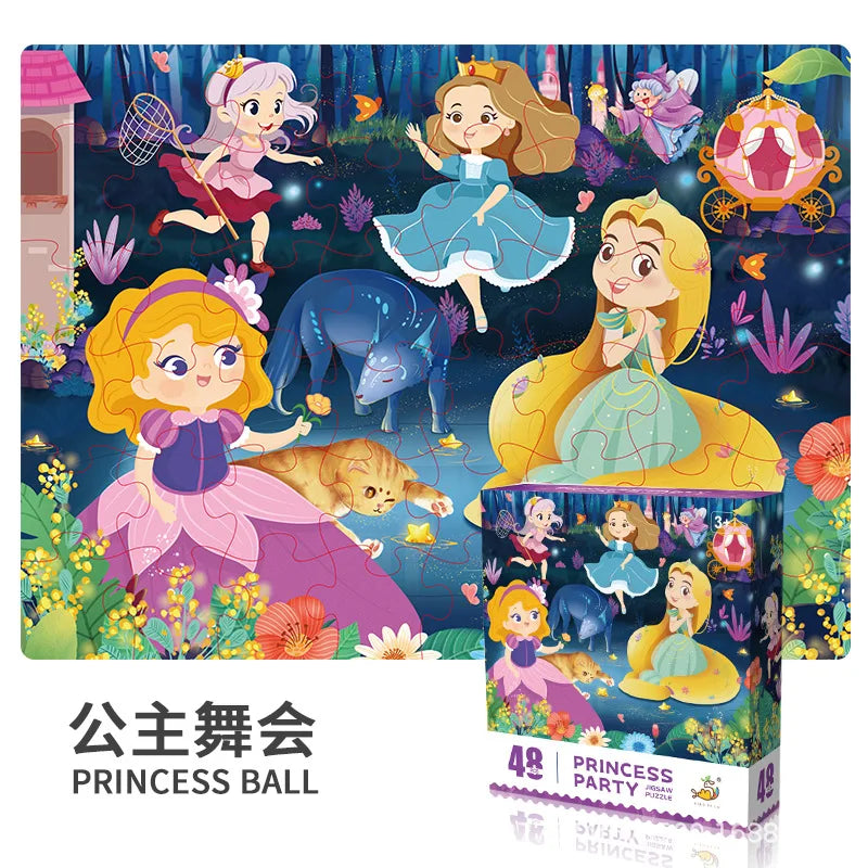 Jouets de puzzle pour enfants, jouets d'éducation précoce, cadeaux de souvenirs de la maternelle, exercice de la pensée et des capacités pratiques, 48 pièces