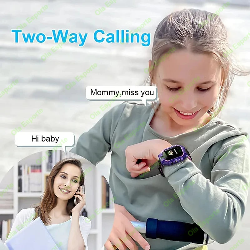 Enfants montre intelligente 2G SOS GPS localisation carte Sim appel montre intelligente caméra montre étanche cadeau pour Ios Android enfants cadeaux 2025