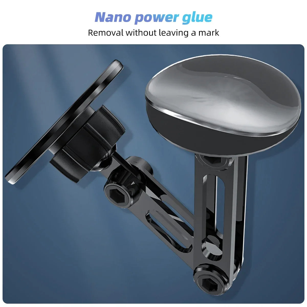Support de téléphone magnétique pour voiture, rotation 720 en métal, pliable, Magsafe, Support magnétique pour grille d'aération, Support GPS pour tous les téléphones