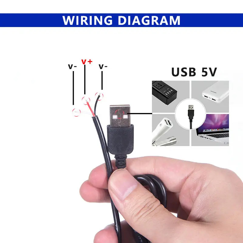 LED strip light kit for tourist information, flexible bar light, dimmer controller, USB, 0.5-5m, 5V, 120g/m, 3000K, 4000K, 6000K CCT, 4 buttons, 2m
