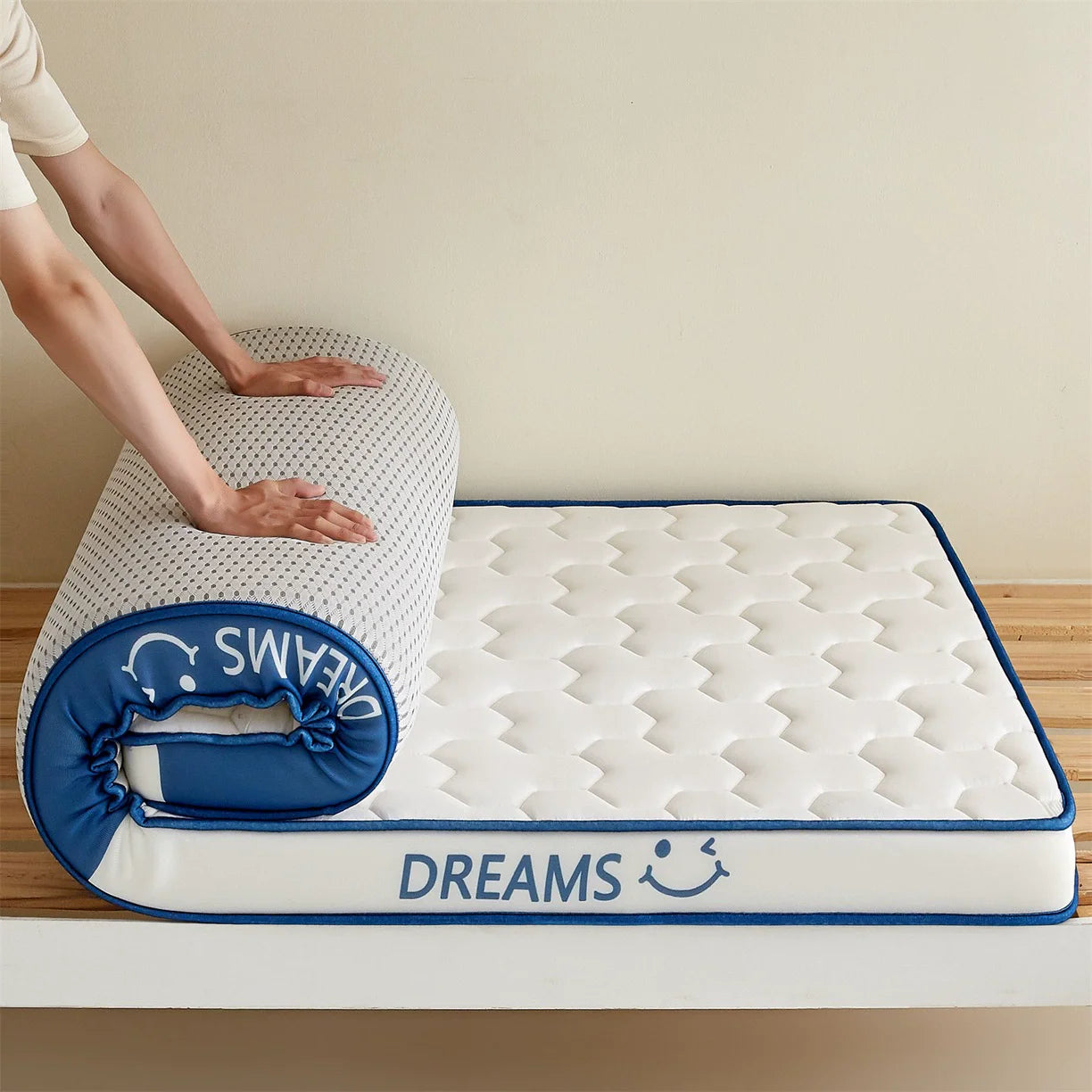 Matelas en Latex à mémoire de forme, pour usage domestique, lit Double simple Extra épais, pour dortoir d'étudiants, sol Tatami