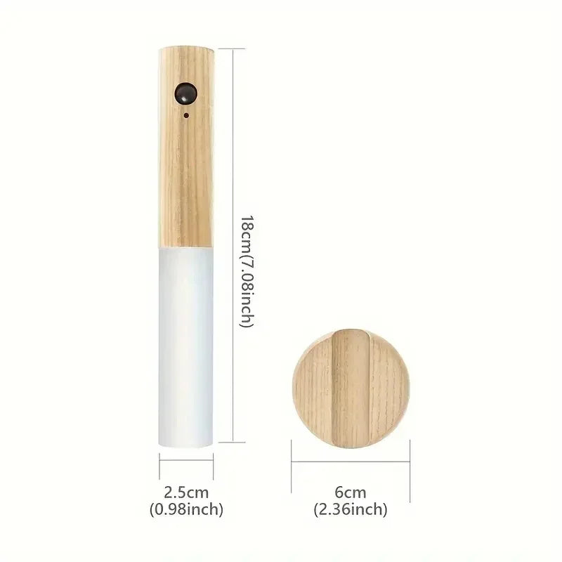 Veilleuse à détecteur de mouvement intelligent-éclairage ambiant LED, lumière murale/armoire rechargeable pour chambre à coucher, pépinière, couloir, décoration de cuisine