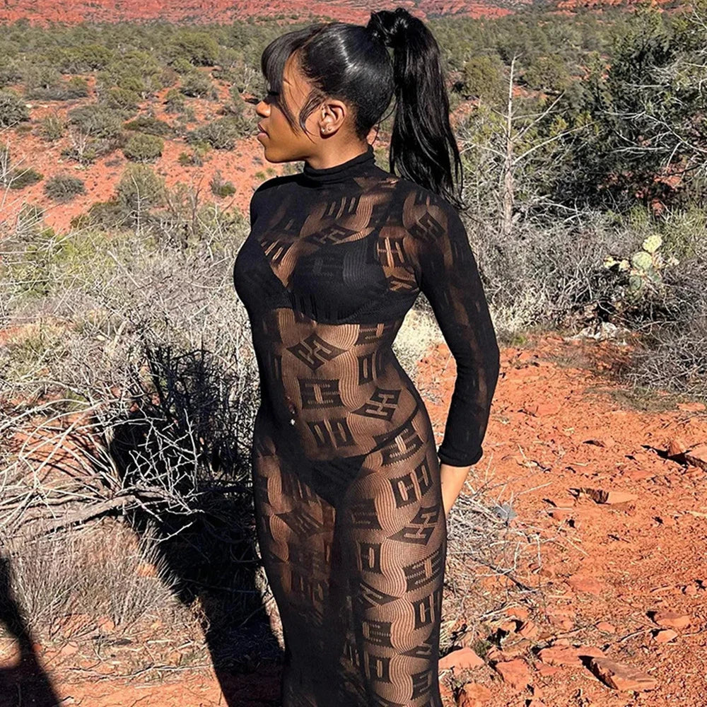 Haute élasticité mode hanche jupe portefeuille qualité femme chemise de nuit maille transparente robe moulante dames sexe creux serré Lingerie