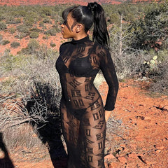 Haute élasticité mode hanche jupe portefeuille qualité femme chemise de nuit maille transparente robe moulante dames sexe creux serré Lingerie