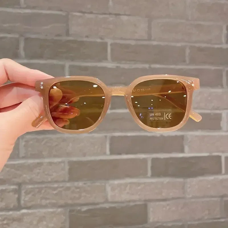 Lunettes de soleil pour enfants Vintage carré UV400 lunettes de soleil en plein air mignon fille garçon mode lunettes Protection classique enfants lunettes de soleil