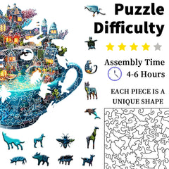 Puzzle fantastique en bois : cadeau idéal, jeu familial stimulant et artisanat de décoration pour la maison