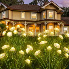 Dual Mode LED Solar Garden Lights, Mushroom-Shaped Waterproof Garden Patio Path Jellyfish Design for Garden Ambiance