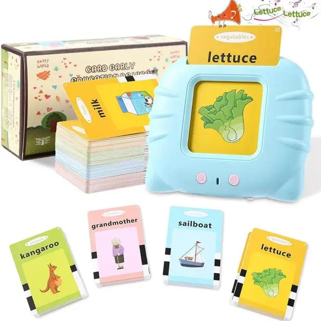 Cartes Flash parlantes d'apprentissage éducatif pour enfants de la maternelle, livre Audio électronique en langue anglaise, jouets pour apprendre les mots anglais