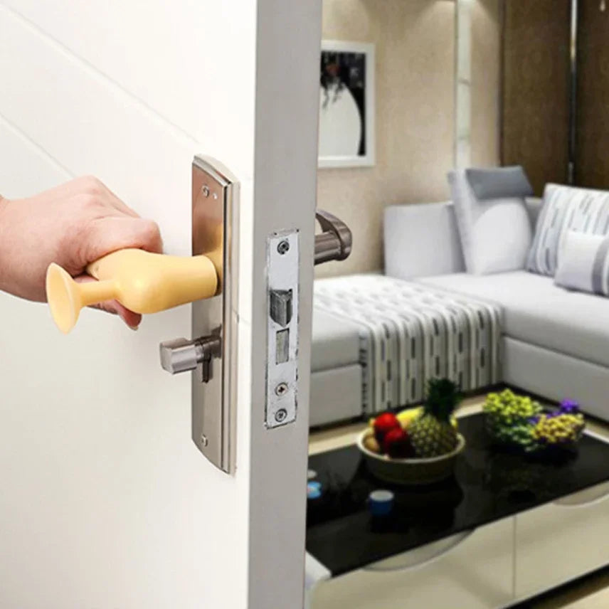 Butoir de porte poignée de porte protecteur poignées de porte étui Silicone bouton de porte couverture sécurité enfant bébé pare-chocs accessoires pour la maison