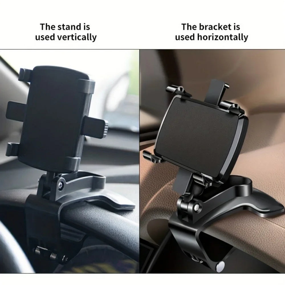 Support de téléphone universel pour tableau de bord de voiture 360 °     Support de voiture pour Smartphone rotatif, pour iPhone,