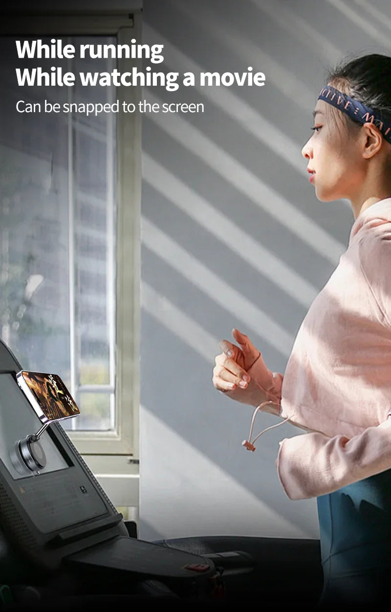 Support de téléphone magnétique pour voiture pliable Design 360 °   Support sous vide réglable pour voiture/bureau/salle de bain/utilisation universelle