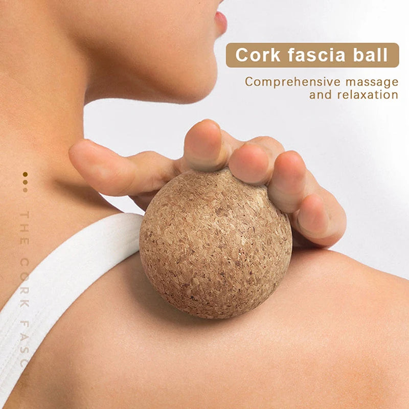 Boule de Massage en liège, Massage du dos, masseur de pieds, boule de Yoga, thérapie de libération de Tension, balle myofasciale, relaxation des Muscles, Point de déclenchement