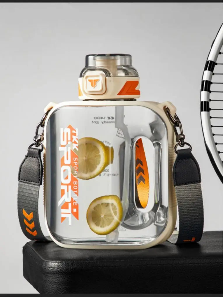 TKK 1/1.6/2L bouteille d'eau de sport TRITAN grande capacité tasse créative résistant à la chaleur en plein air adulte voyage bouilloire salle de sport Fitness cruches