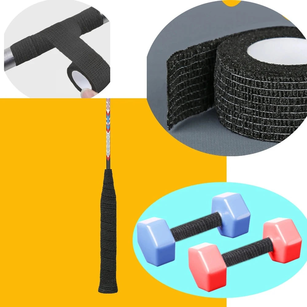 Elastic band for horizontal bar, self-adhesive non-slip sleeve, wrapped straps for dumbbells, wear-resistant protection