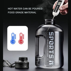 Bouteille d'eau de grande capacité de 2 litres, bouilloire d'eau de sport pour Camping voyage, bouteilles de boisson sans BPA