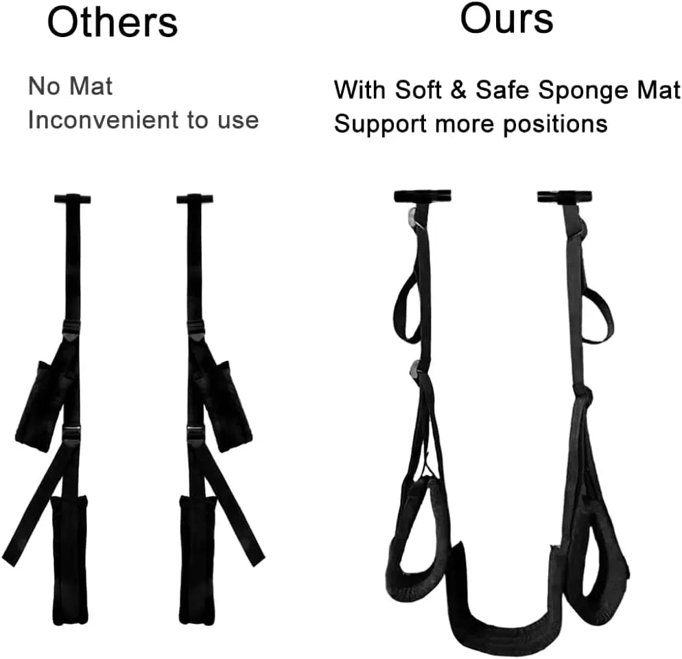 Door swing, sex toys for couples, BDSM play, adjustable straps, open leg spreader for women, adult sex game products