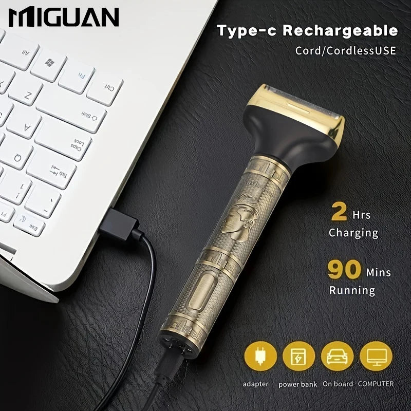 Professional 3-in-1 grooming kit for men: trim, shave, and style with a cordless electric razor