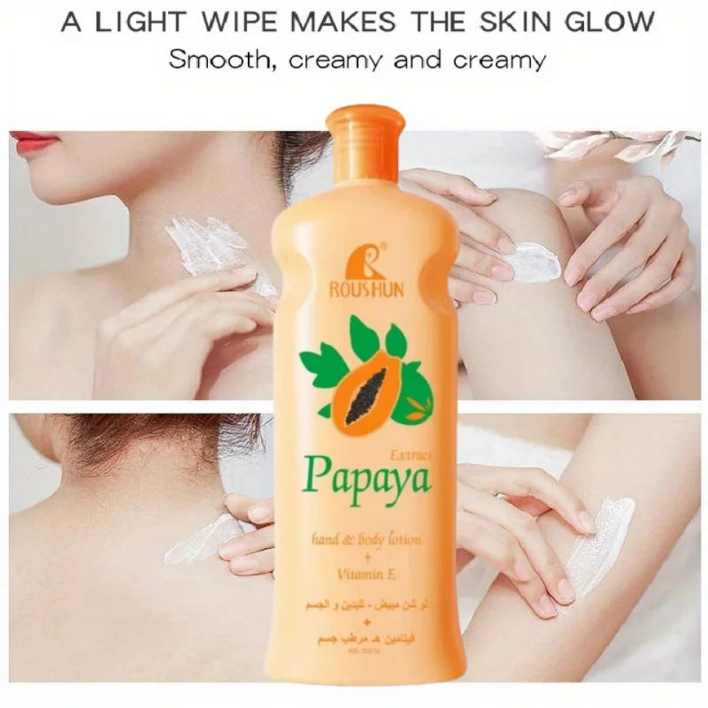 Lotion pour le corps papaye Lotion pour le corps hydratante quatre saisons rajeunissement de la peau Lotion hydratante nourrissante