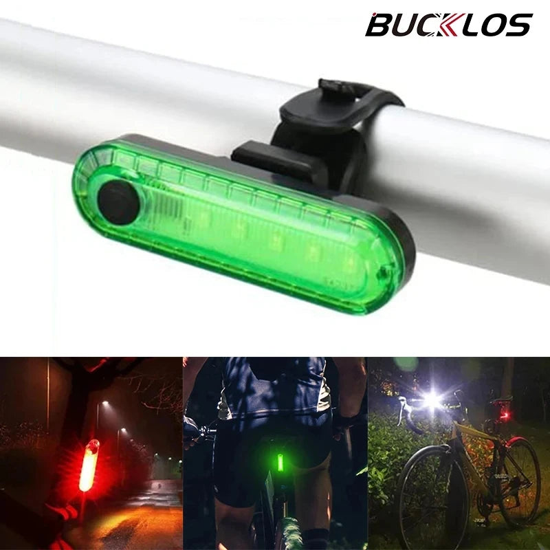 Enquêter arrière LED étanche pour vélo, aste par USB, éclairage de vélo clignotant, lampe à iode de sécurité, accessoires de lanterne de vélo