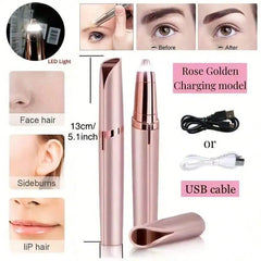 Tondeuse à sourcils électrique pour femmes, crayon façonnant les sourcils, épilateur pour le visage, rasoir automatique, couteau de poche