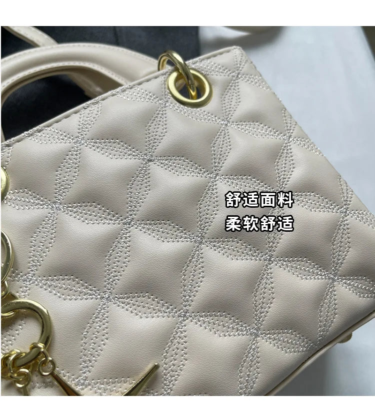 Small Premium Western Style Bag, New Shoulder Bag, Fashionable Embroidery Thread, Versatile Concubine Handbag 