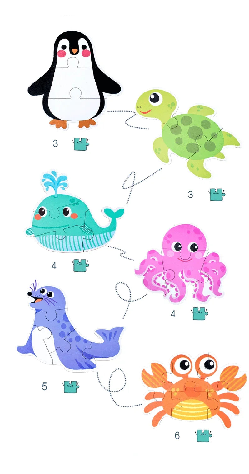 Puzzle en bois pour bébé jouets Montessori dos boîte en fer pour enfants de 2 3 et 4 ans