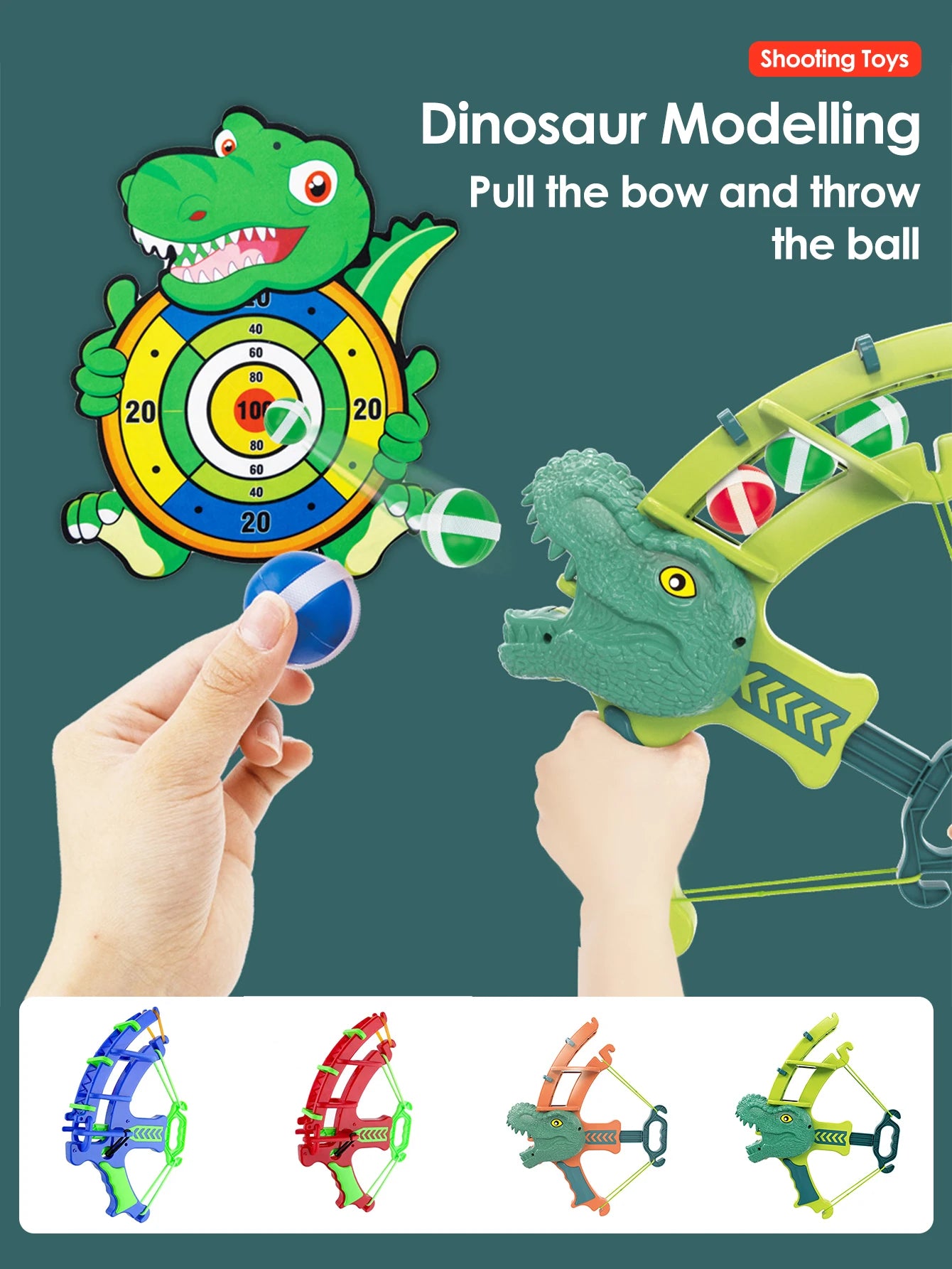 Montessori throwing sport slingshot target sticky ball darts basketball educational board games children's outdoor game toy