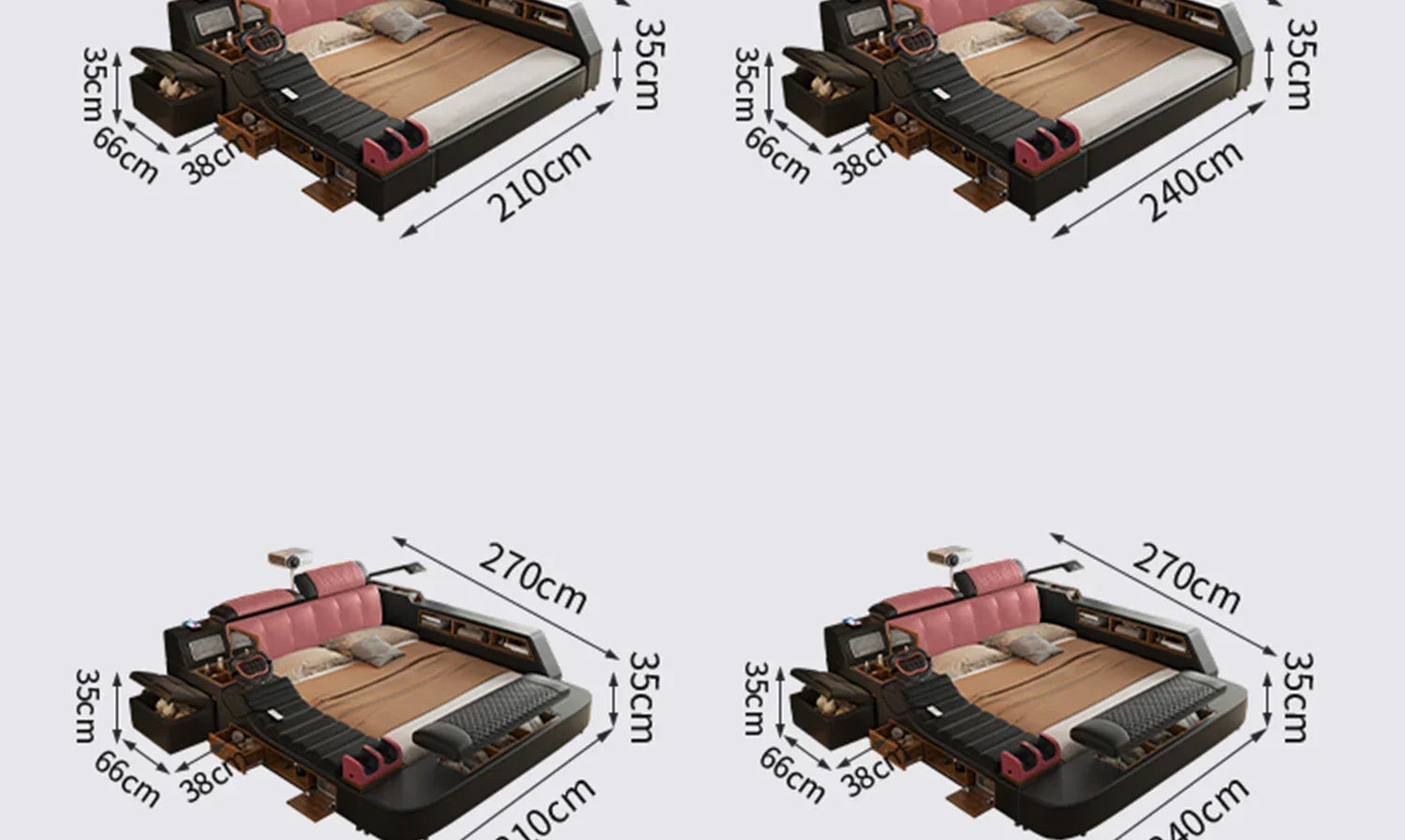 Lit Double moderne filles Design chambre intelligente reine King Size lit beauté dormir princesse cuir Cama salon Suite meubles